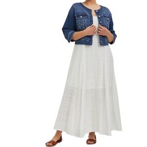 TORRID Ivory Textured Trapeze Maxi Dress Size 00 (10) NWT